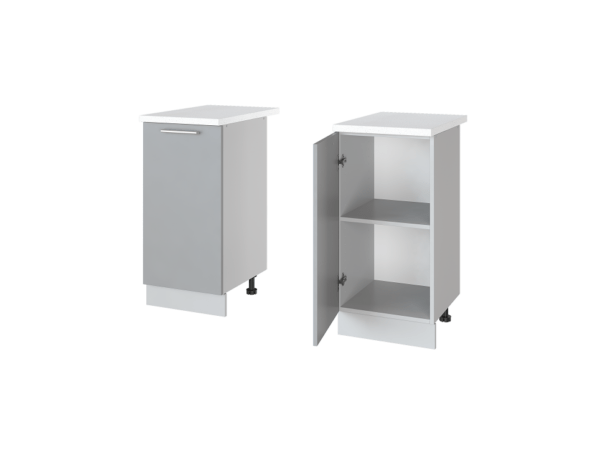 Шкаф кухонный напольный "Фиджи" Н40 (кварц, крафт, доломит, белый, бетон, графит)